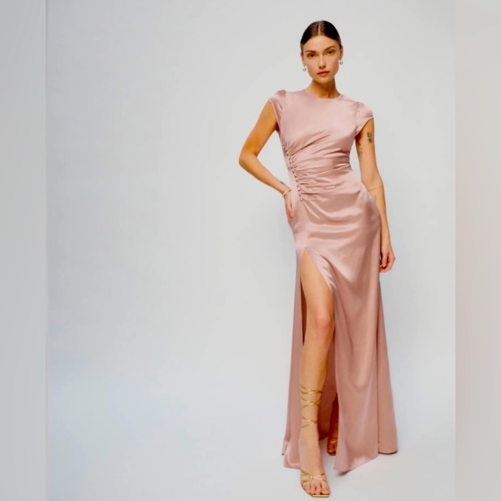 REFORMATION BIRCH DRESS BLUSH NWT SIZE 4